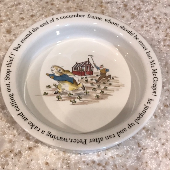 Wedgwood Peter Rabbit Baby Cereal Dish England - Picture 2 of 5